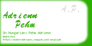 adrienn pehm business card